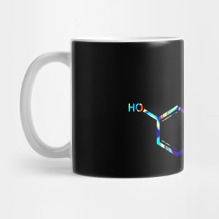 Psychedelic Serotonin Molecule Mug